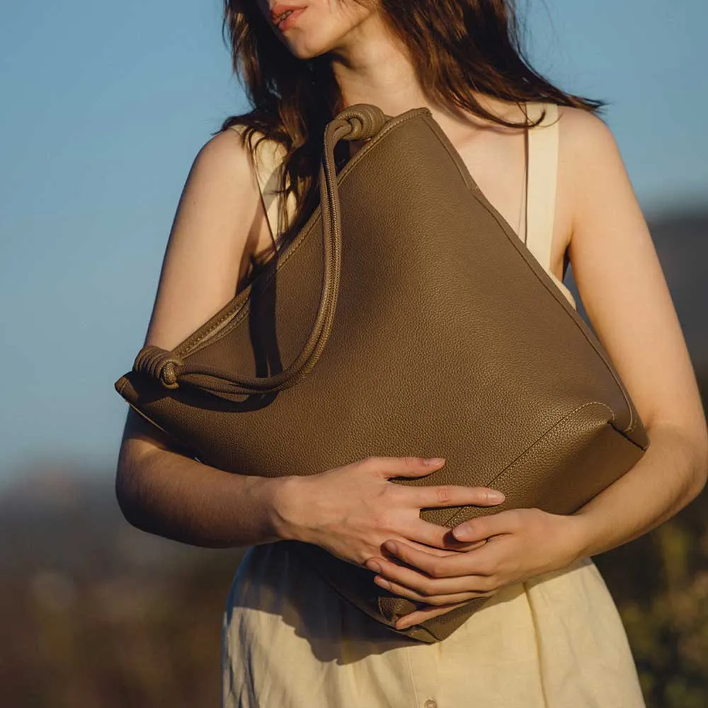 Adeline Nude Large Recycled Vegan Tote Bag sold by Melie Bianco product image thumbnail 3