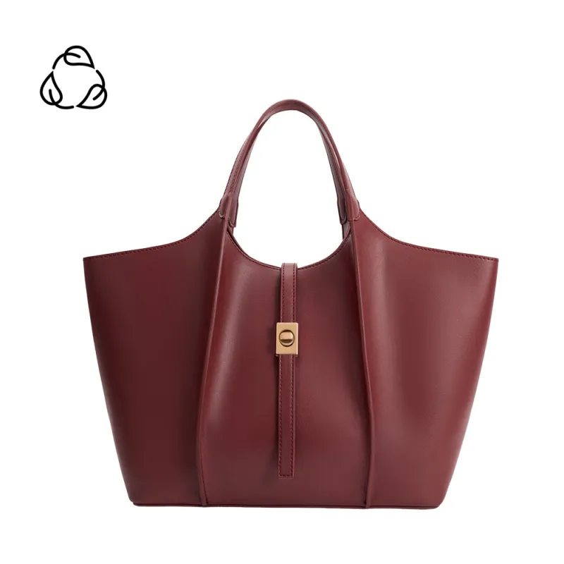 Malia Plum Recycled Vegan Tote Bag made by Melie Bianco