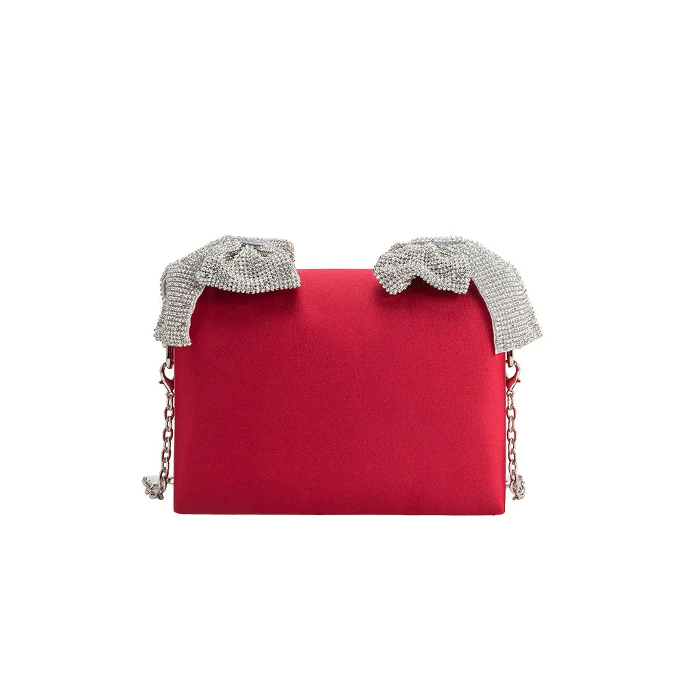 Yuri Red Bow Crossbody Bag sold by Melie Bianco product image thumbnail 3