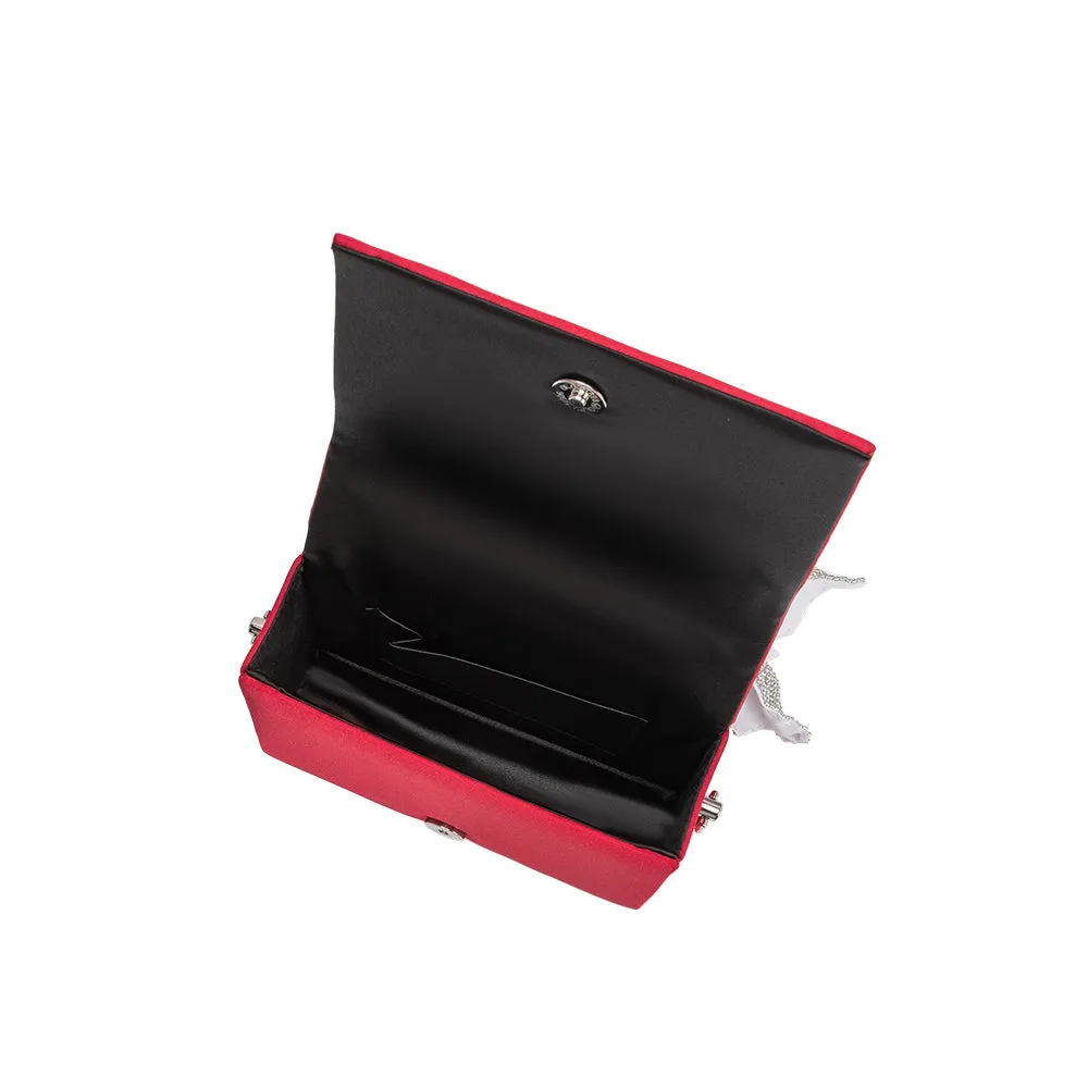 Yuri Red Bow Crossbody Bag sold by Melie Bianco product image thumbnail 4