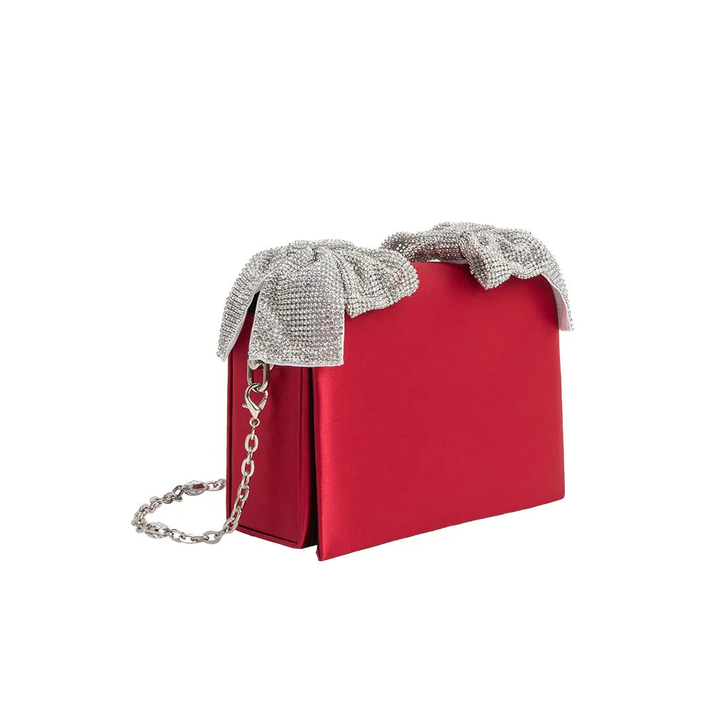 Yuri Red Bow Crossbody Bag sold by Melie Bianco product image thumbnail 2