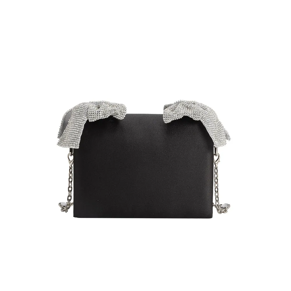 Yuri Black Bow Crossbody Bag sold by Melie Bianco product image thumbnail 3