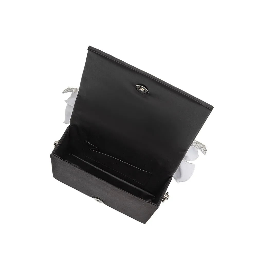 Yuri Black Bow Crossbody Bag sold by Melie Bianco product image thumbnail 4