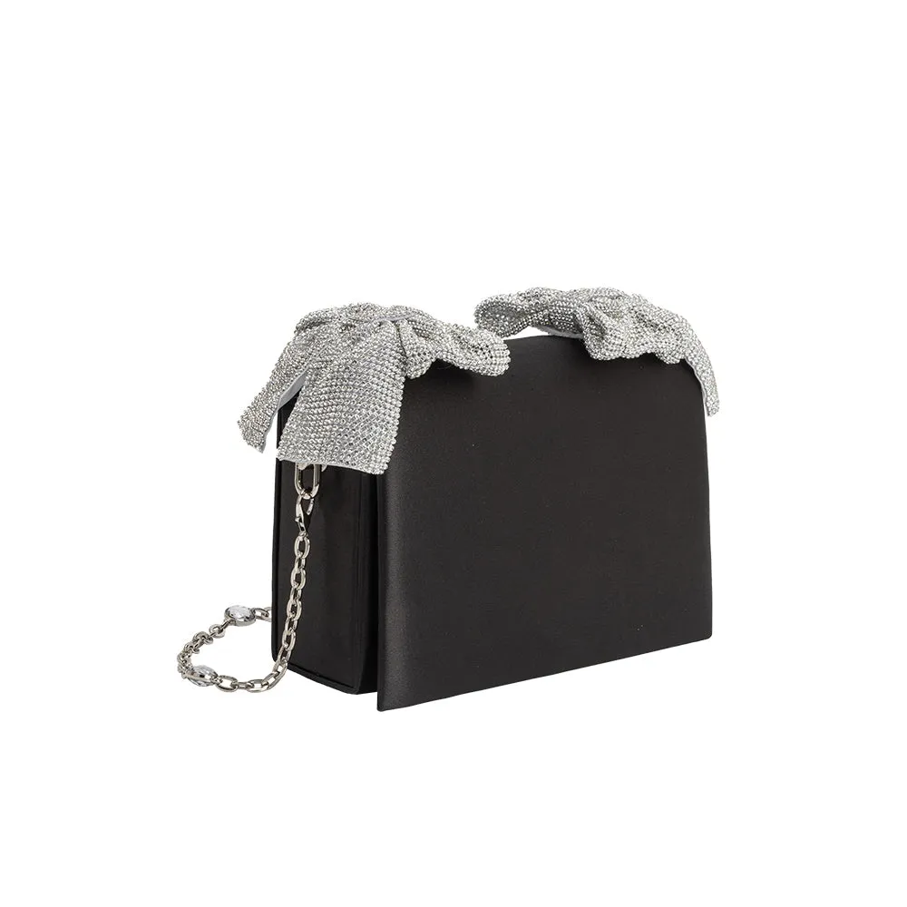 Yuri Black Bow Crossbody Bag sold by Melie Bianco product image thumbnail 2