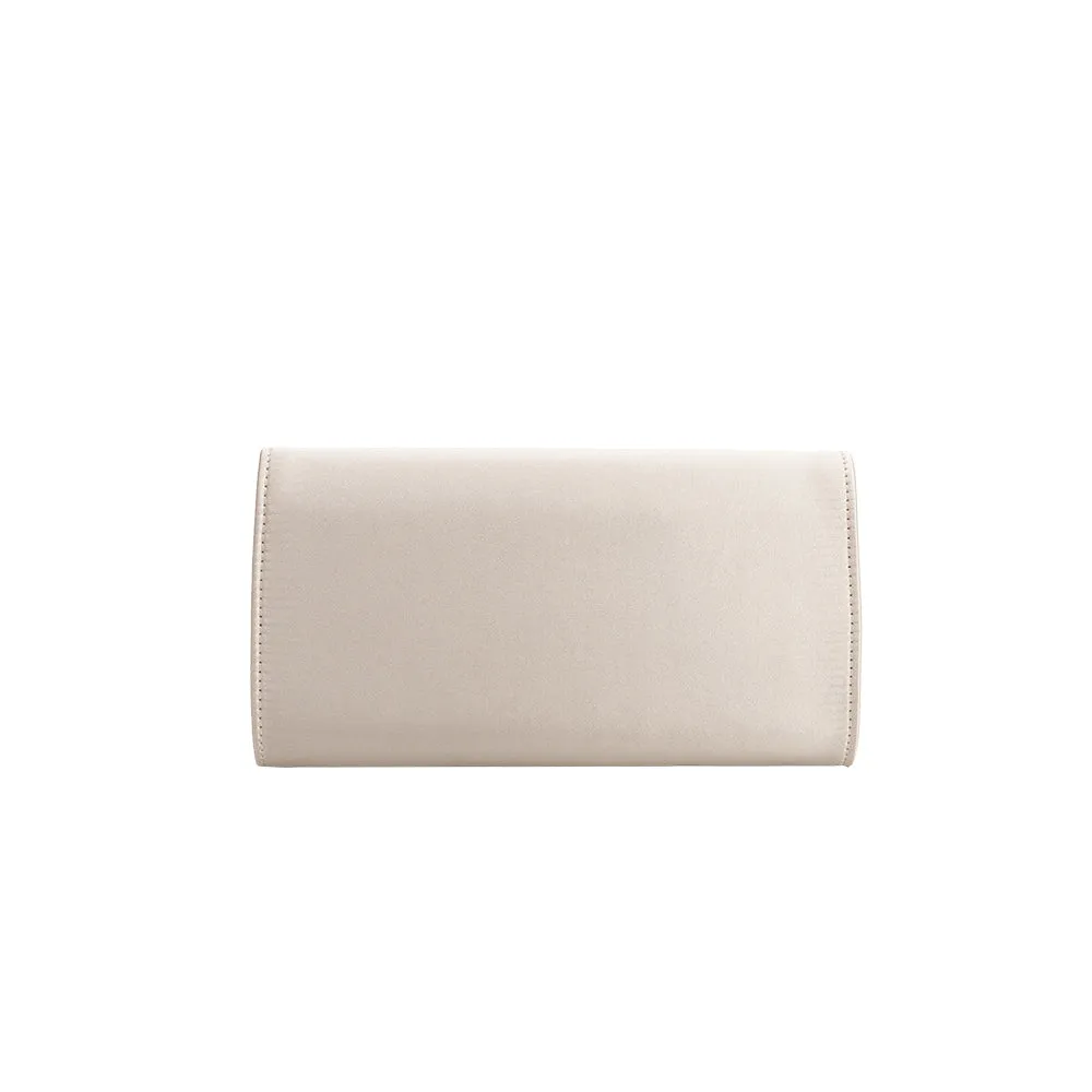 Elodie Champagne Satin Crossbody Bag sold by Melie Bianco product image thumbnail 3