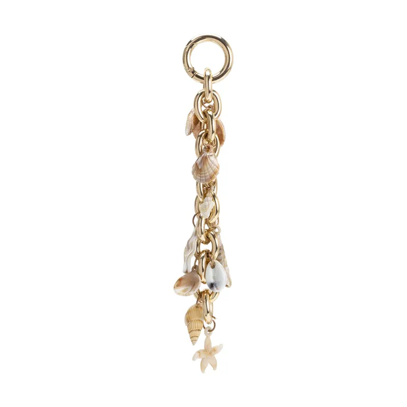 Seashell Gold Bag Charm made by Melie Bianco