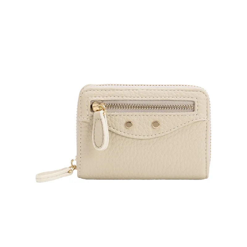 Frankie Ivory Vegan Leather Wallet made by Melie Bianco