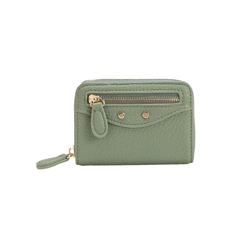 Frankie Sage Vegan Leather Wallet made by Melie Bianco