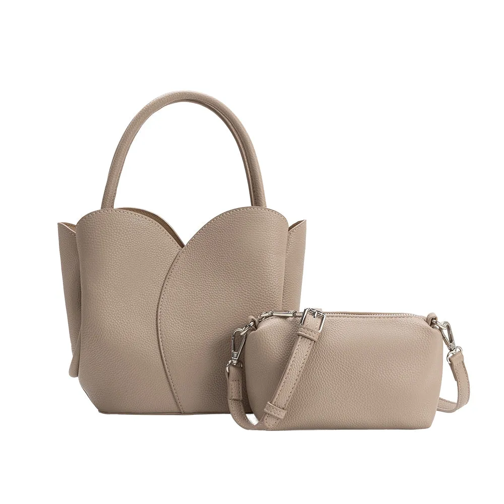 Tulip Mushroom Recycled Vegan Top Handle Bag sold by Melie Bianco product image thumbnail 4