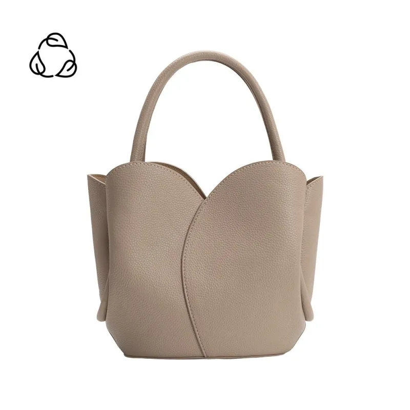 Tulip Mushroom Recycled Vegan Top Handle Bag made by Melie Bianco