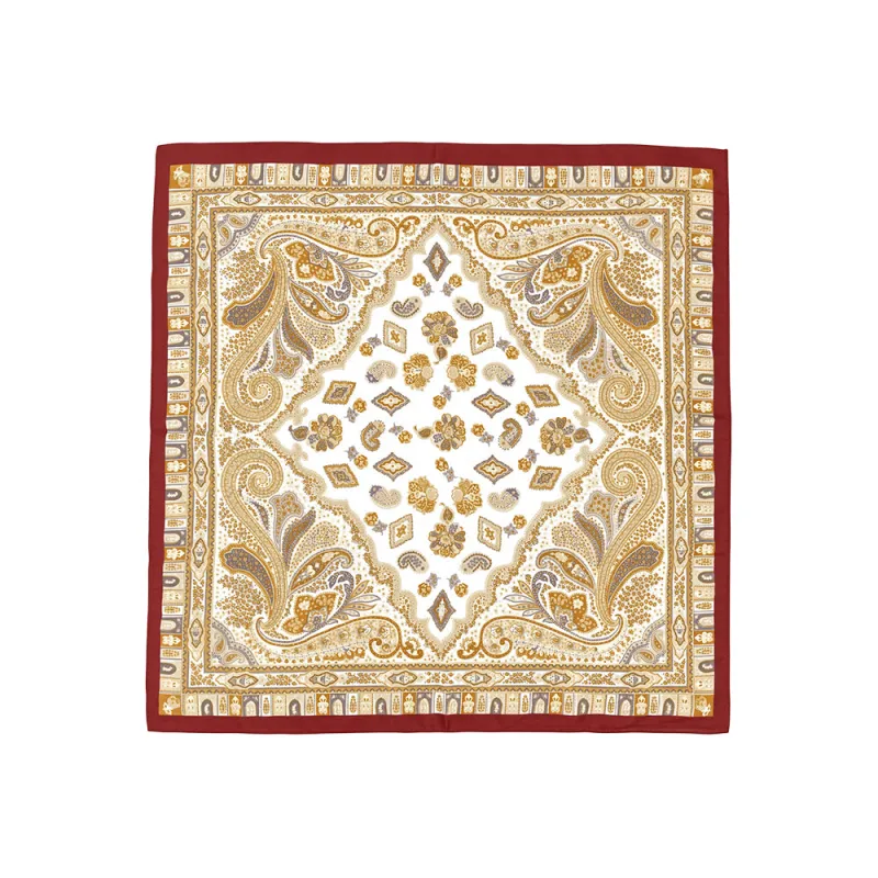 Scarf Burgundy Paisley made by Melie Bianco