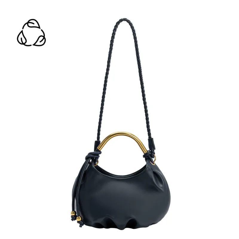 Dottie Peacock Recycled Vegan Leather Top Handle Bag made by Melie Bianco