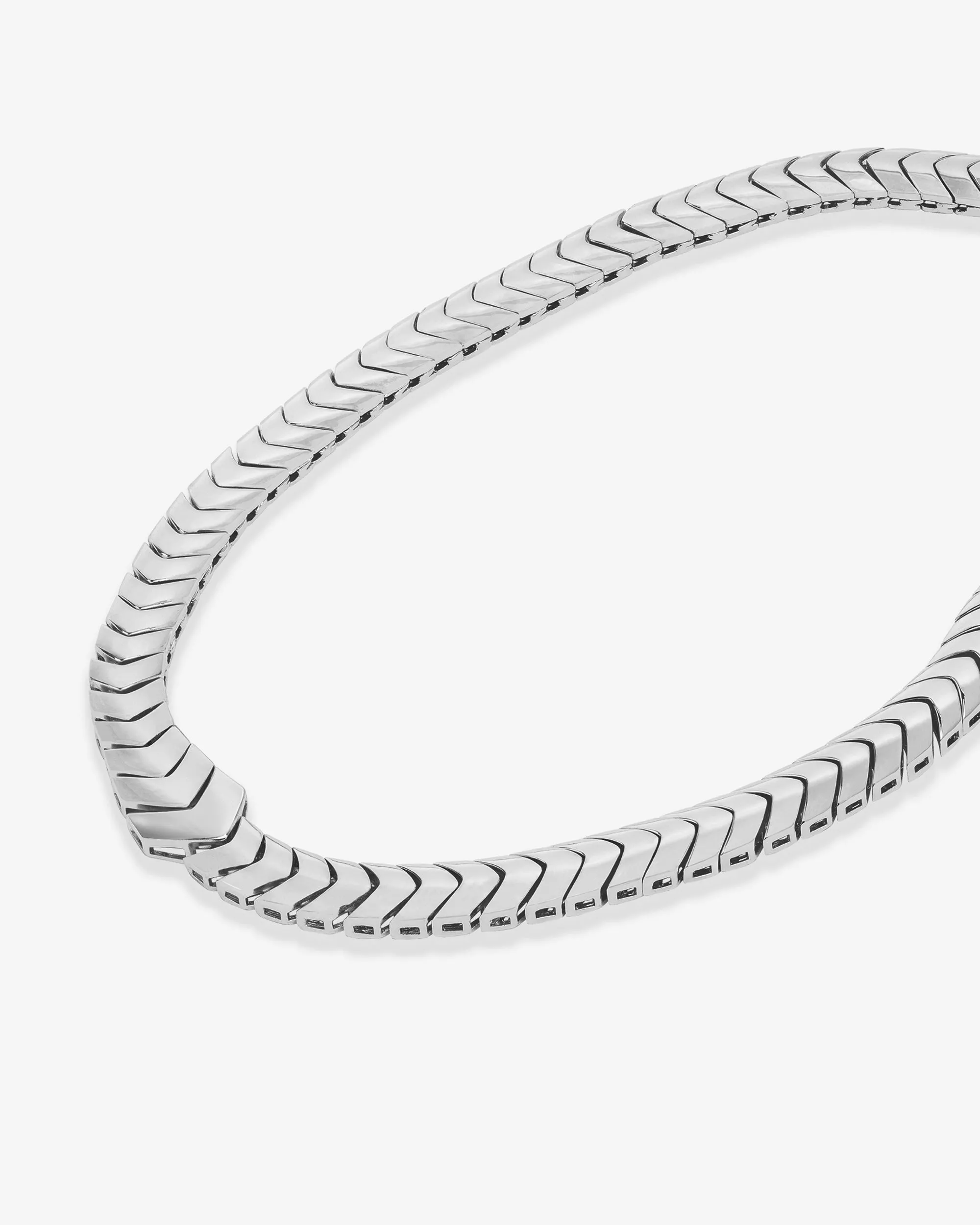 Serpent Herringbone Collar - Silver sold by Melinda Maria product image thumbnail 4