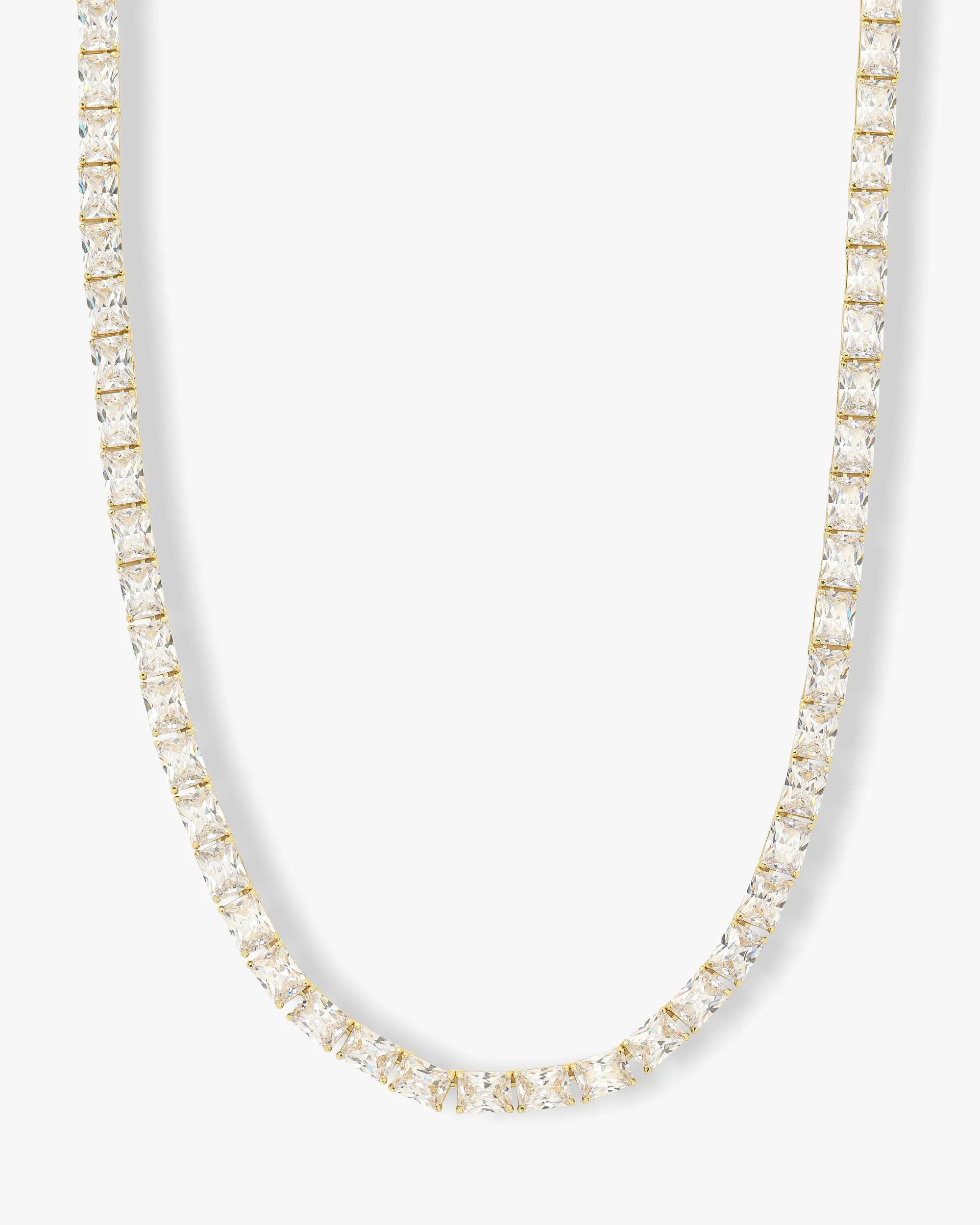 Grand Slam Tennis Necklace - Gold|White Diamondettes sold by Melinda Maria