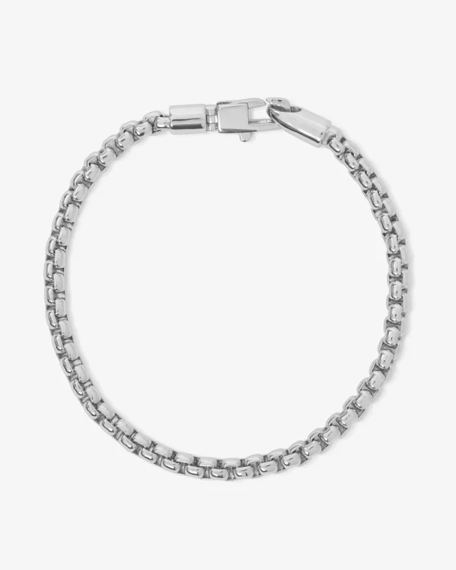 Logan Rolo Chain Bracelet - Silver sold by Melinda Maria