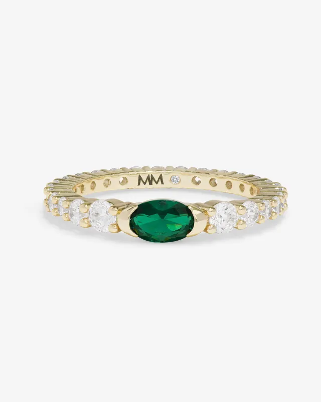 The Maven Ring - Gold|Emerald sold by Melinda Maria