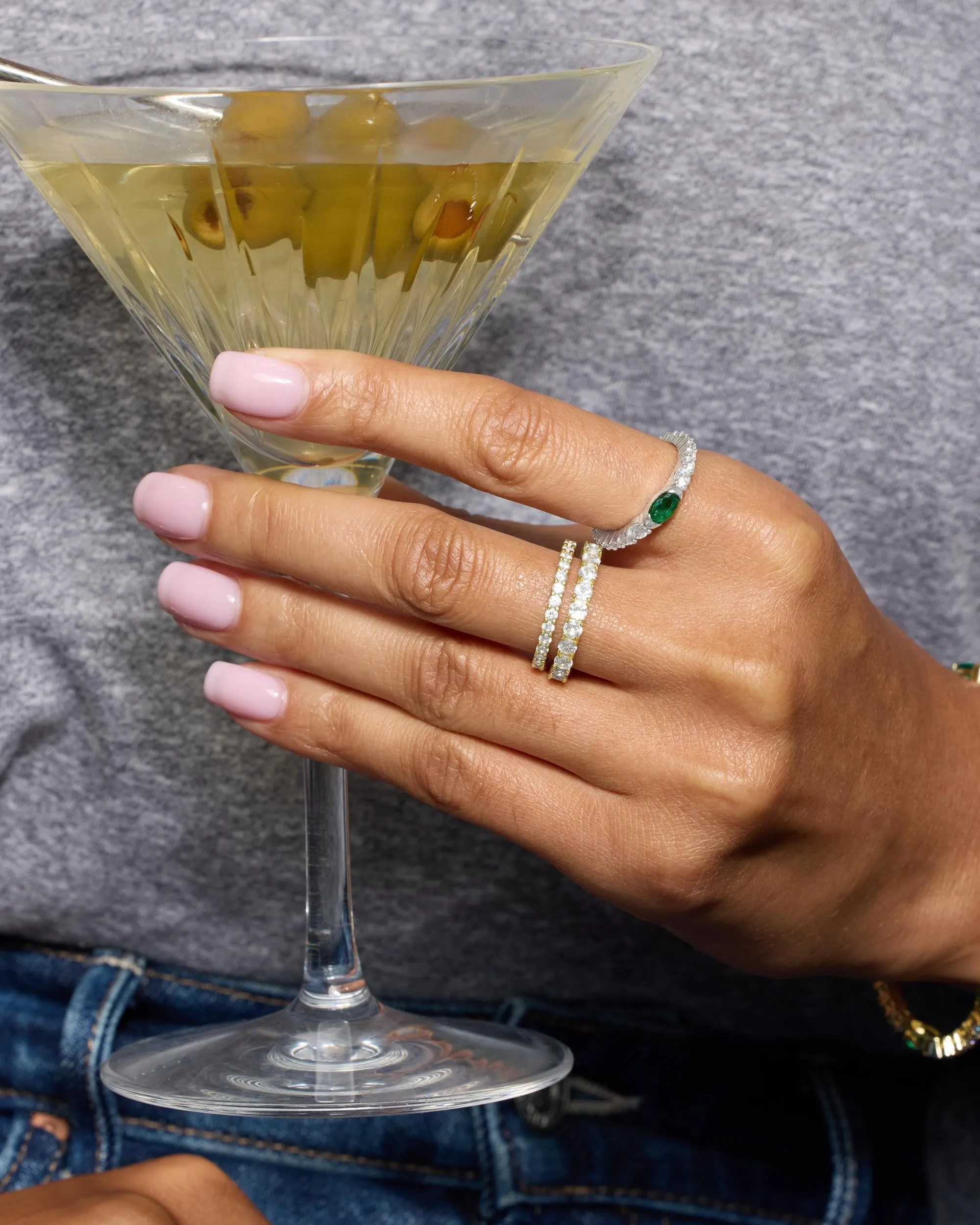 The Maven Ring - Gold|Emerald sold by Melinda Maria product image thumbnail 4