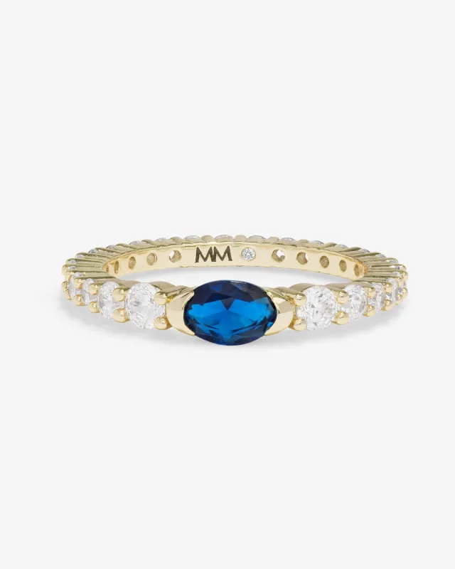 The Maven Ring - Gold|Blue Sapphire sold by Melinda Maria