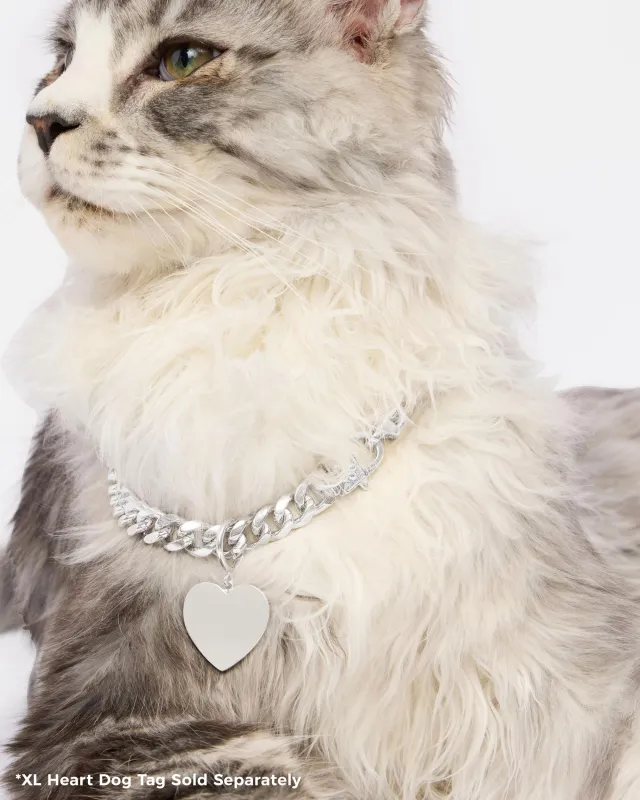 XL Heart Engravable Dog Tag - Silver sold by Melinda Maria