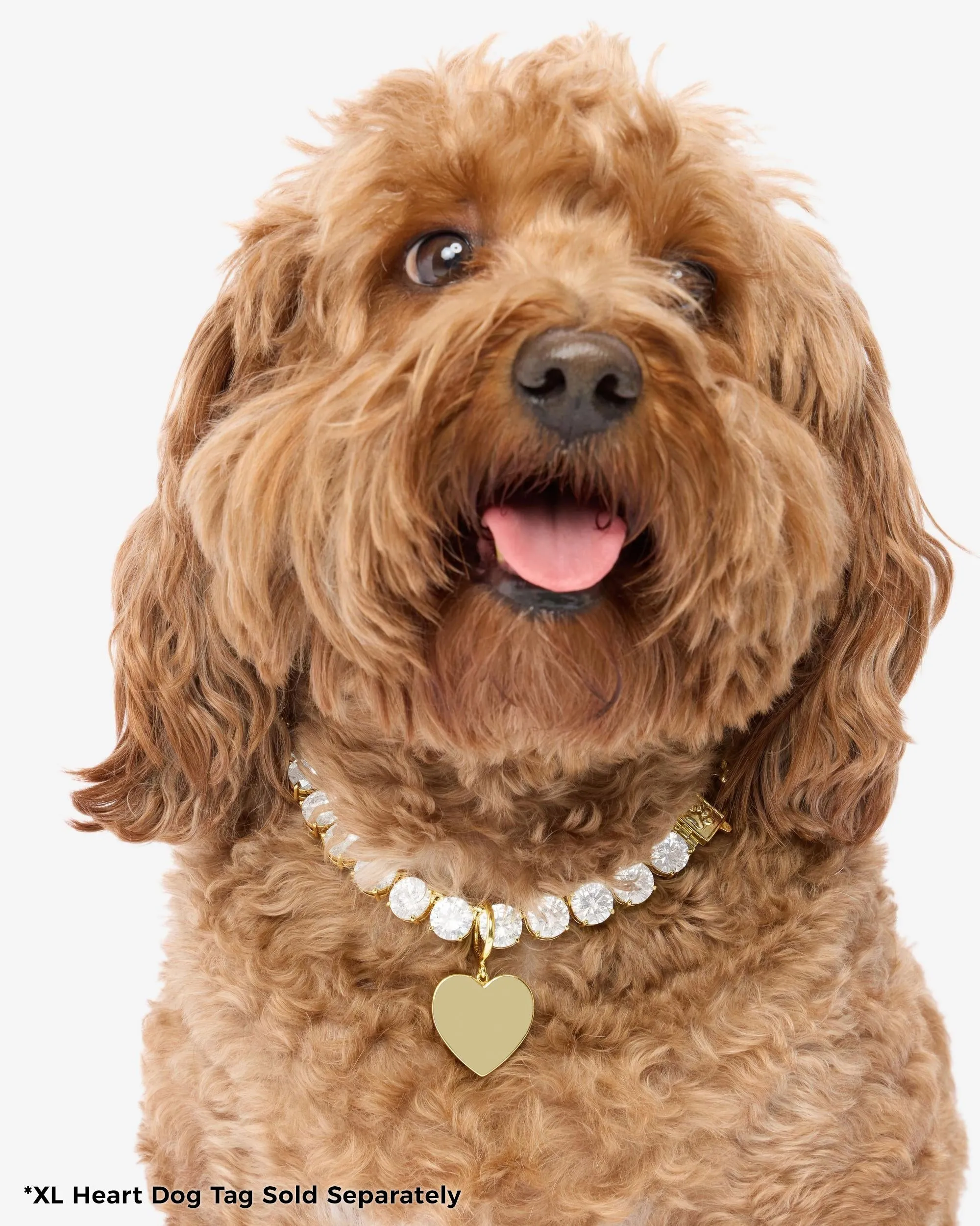 XL Heart Engravable Dog Tag - Gold sold by Melinda Maria
