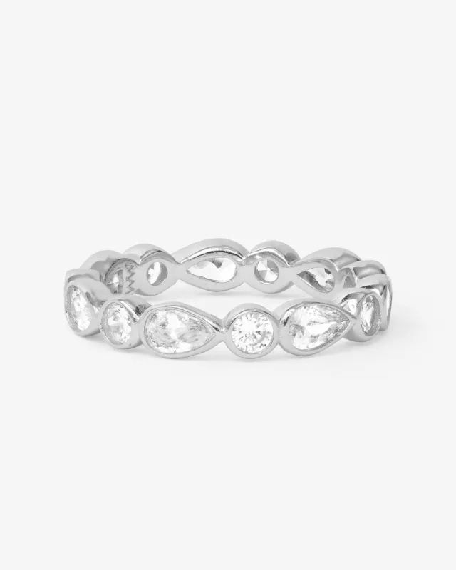 Isla Ring - Silver|White Diamondettes sold by Melinda Maria