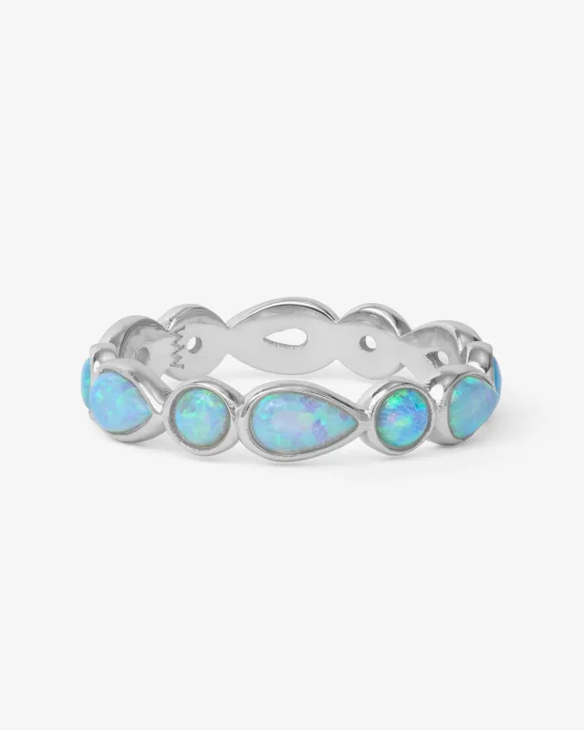 Isla Ring - Silver|Blue Opal sold by Melinda Maria