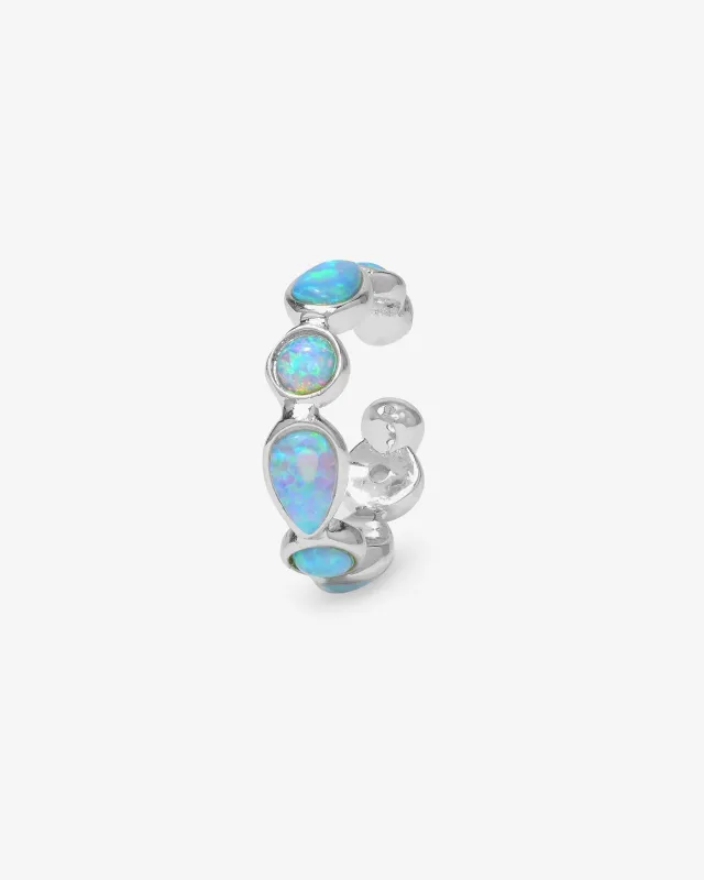 Isla Ear Cuff - Silver|Blue Opal sold by Melinda Maria
