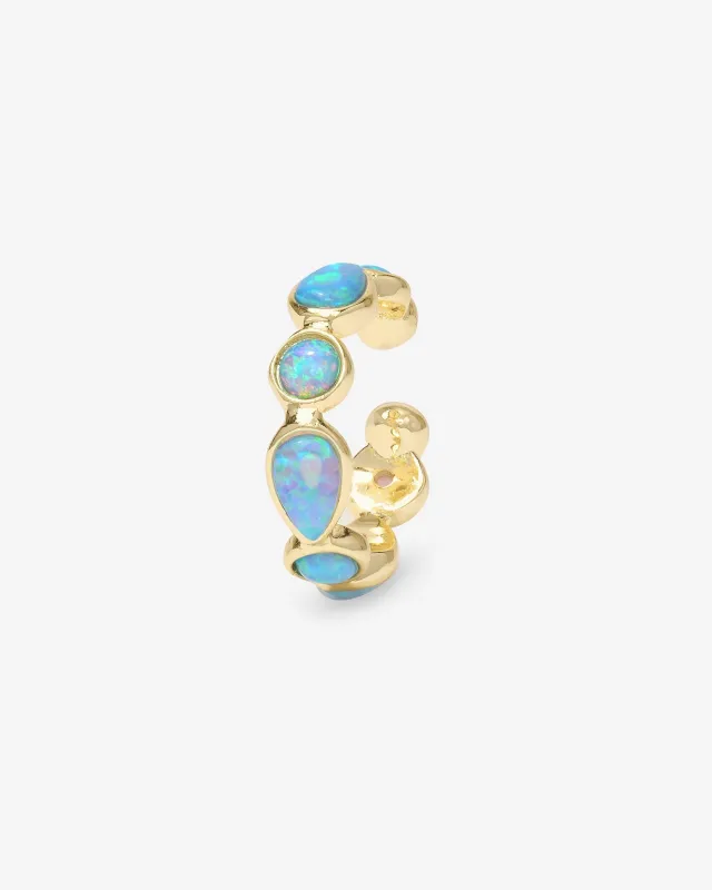 Isla Ear Cuff - Gold|Blue Opal sold by Melinda Maria