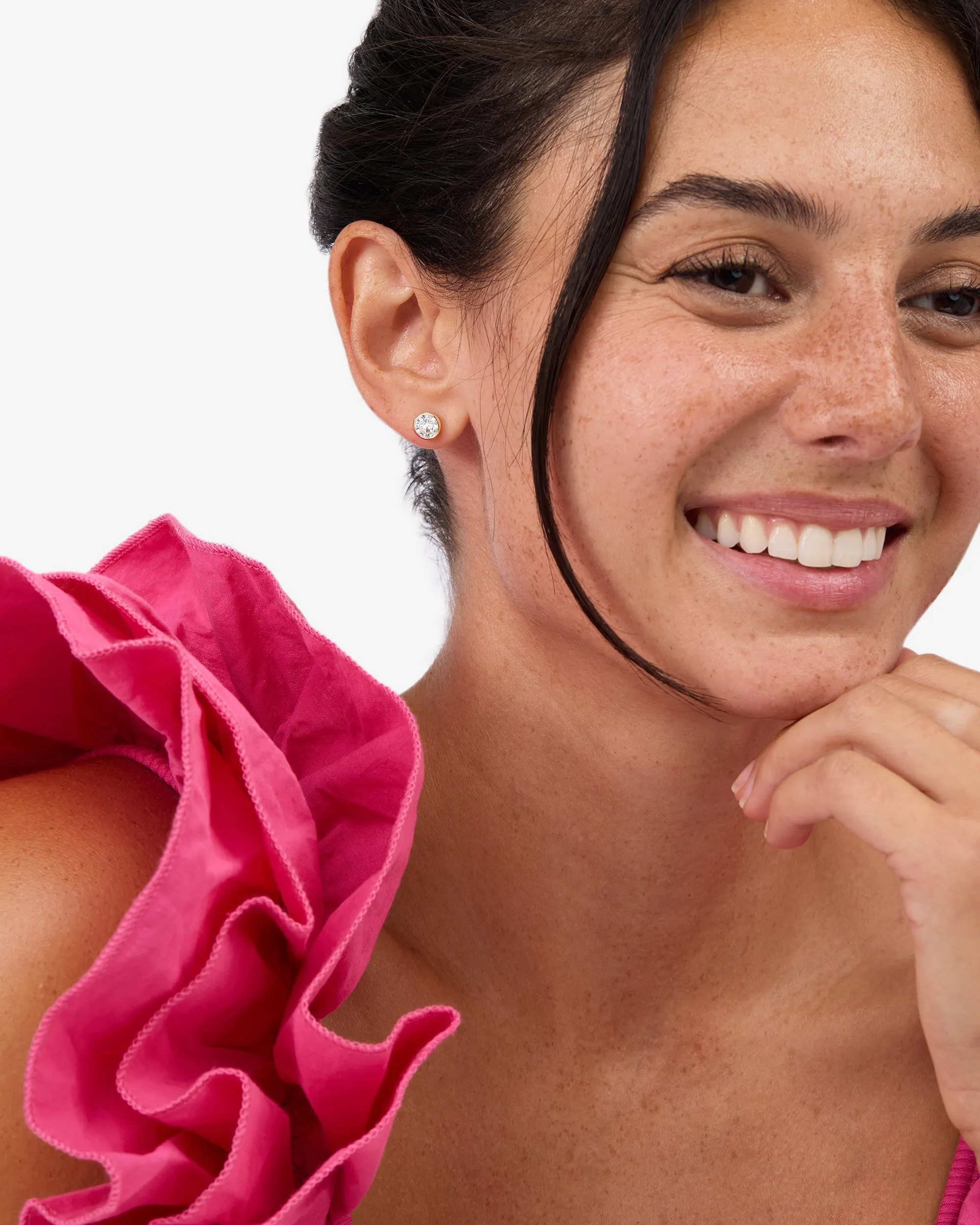 Baroness 6mm Studs - Gold|White Diamondettes sold by Melinda Maria product image thumbnail 4