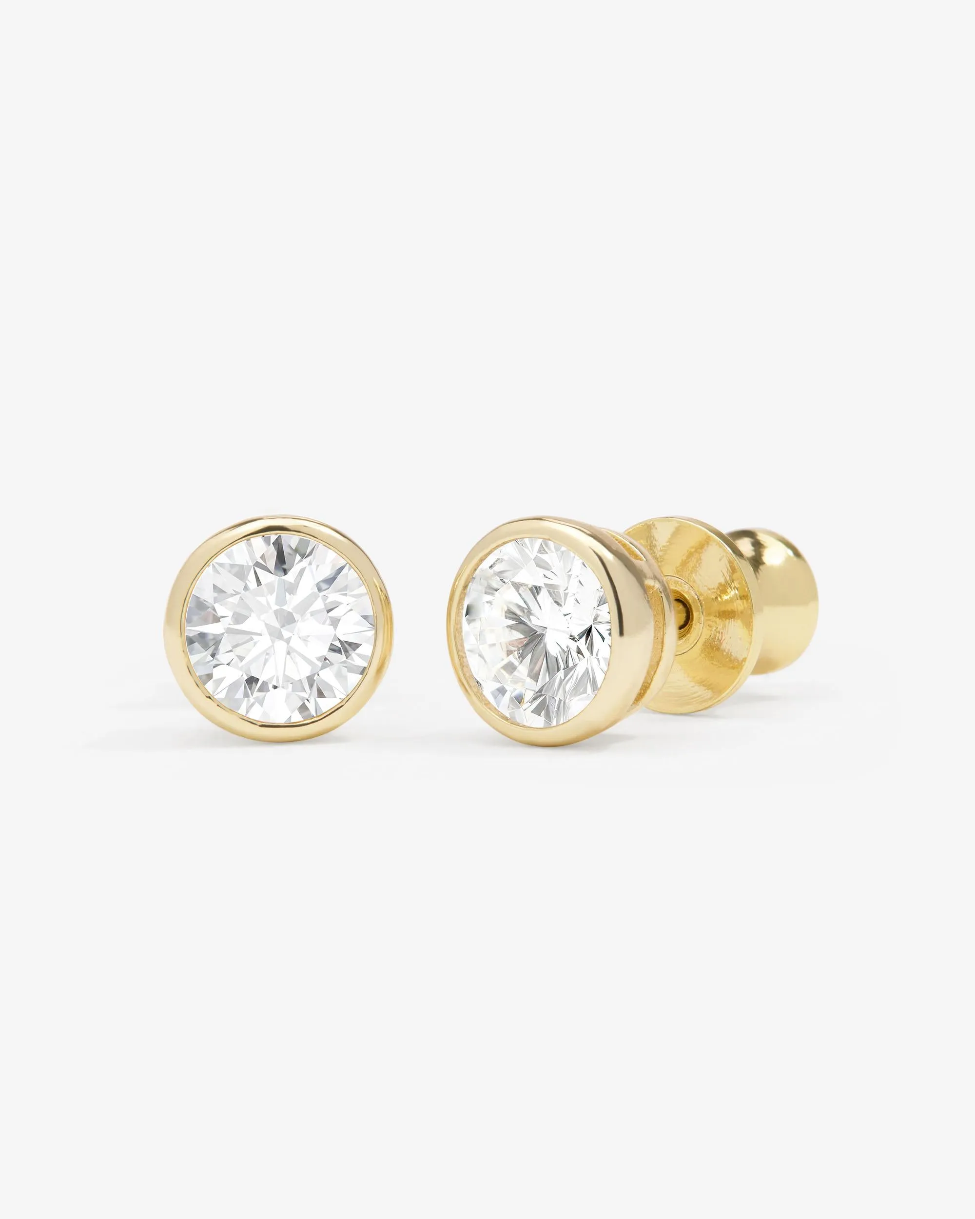 Baroness 6mm Studs - Gold|White Diamondettes sold by Melinda Maria