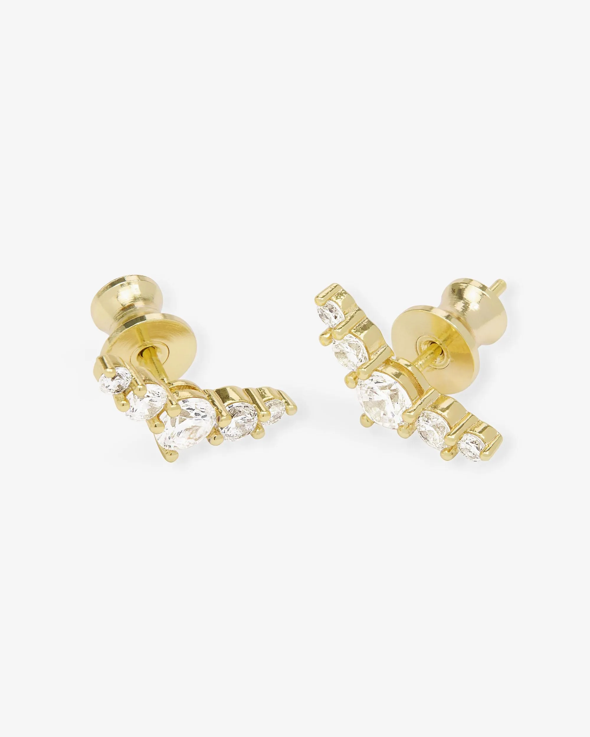 Radiant Studs - Gold|White Diamondettes sold by Melinda Maria product image thumbnail 3