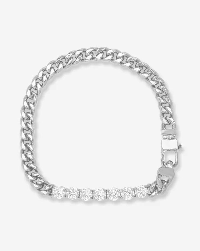 Julian Loves Diamonds Bracelet - Silver|White Diamondettes sold by Melinda Maria
