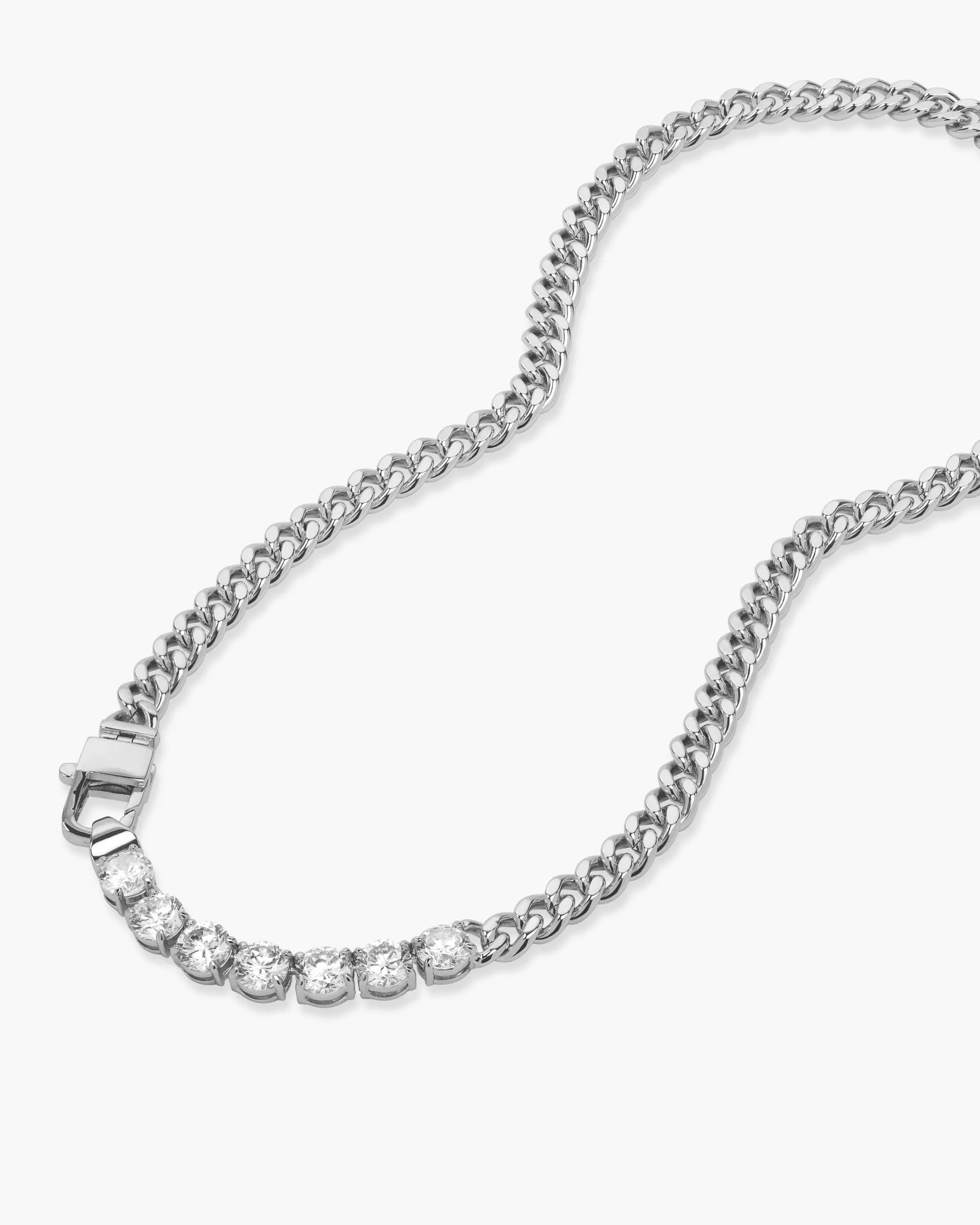 Julian Loves Diamonds Necklace - Silver|White Diamondettes sold by Melinda Maria product image thumbnail 5