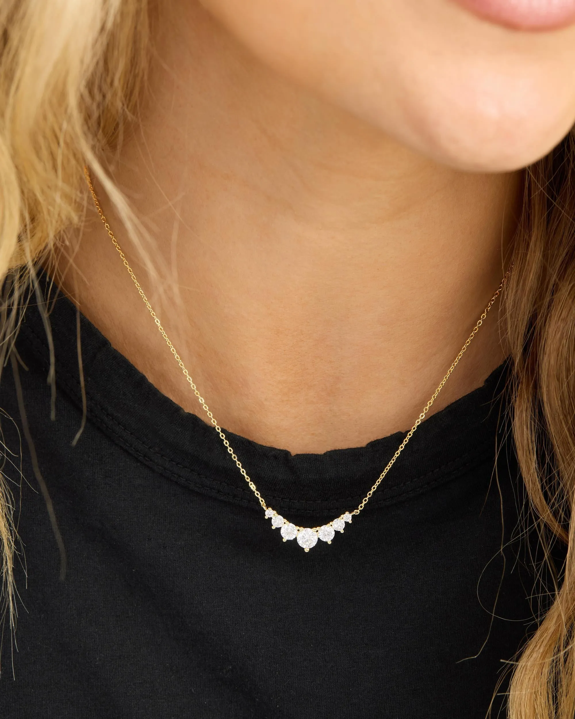 Not Your Basic Multi Stone Pendant Necklace - Gold sold by Melinda Maria product image thumbnail 2