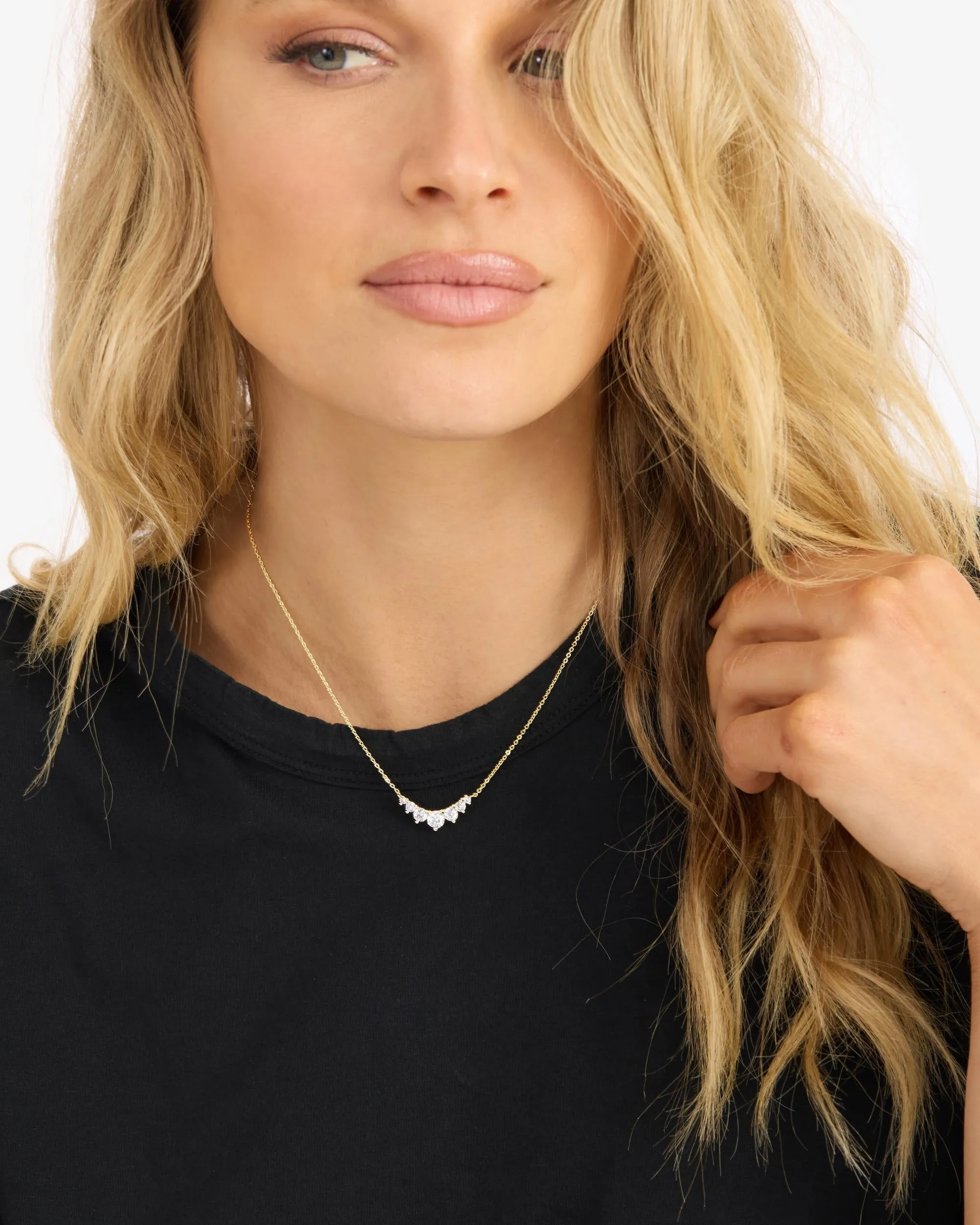 Not Your Basic Multi Stone Pendant Necklace - Gold sold by Melinda Maria product image thumbnail 4
