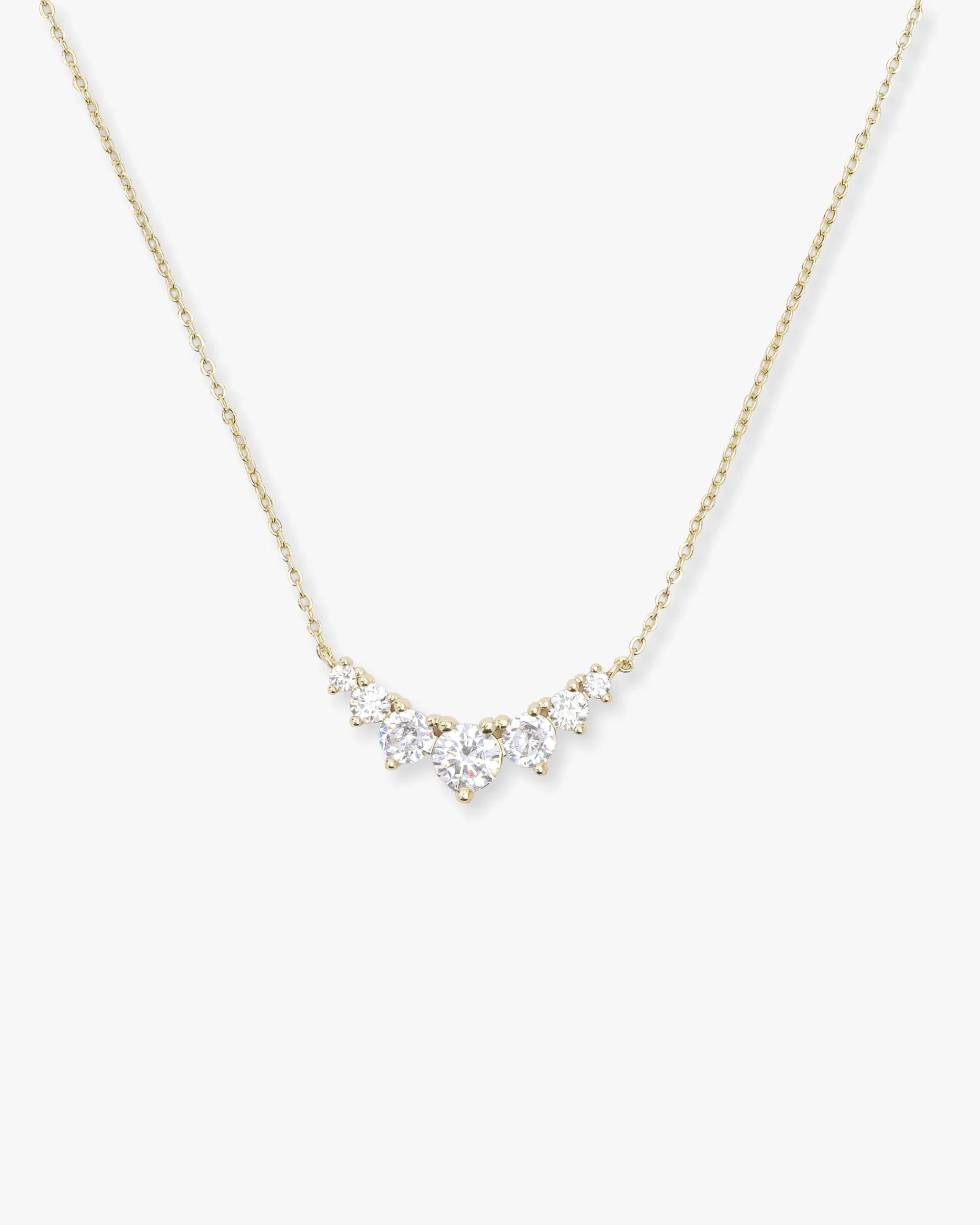 Not Your Basic Multi Stone Pendant Necklace - Gold sold by Melinda Maria
