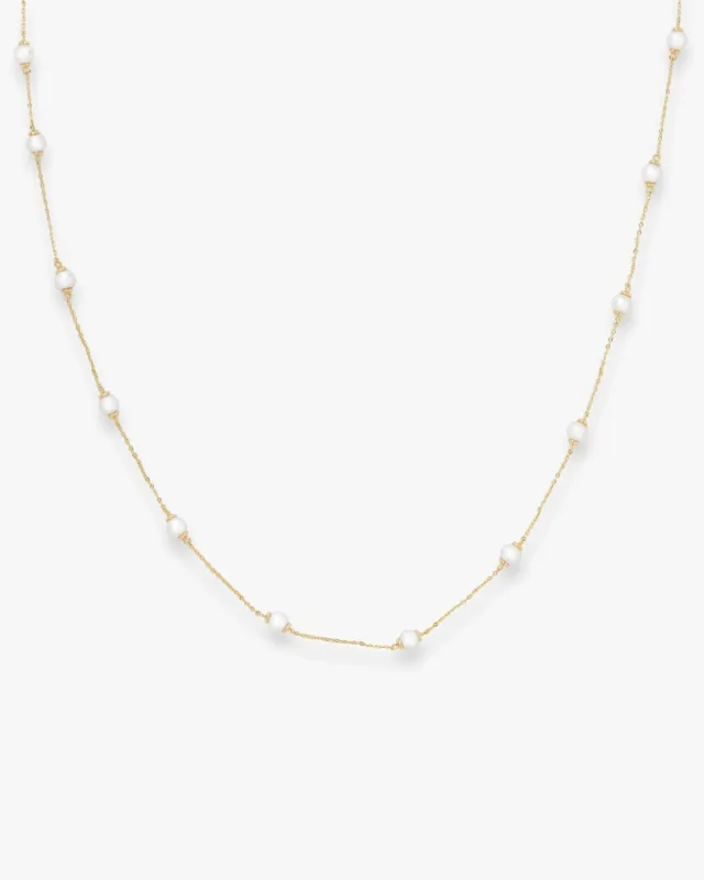 Perfect Pearl Infinity Necklace - Gold sold by Melinda Maria