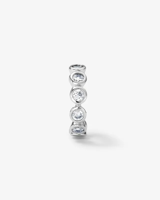 Baroness Ear Cuff - Silver|White Diamondettes made by Melinda Maria