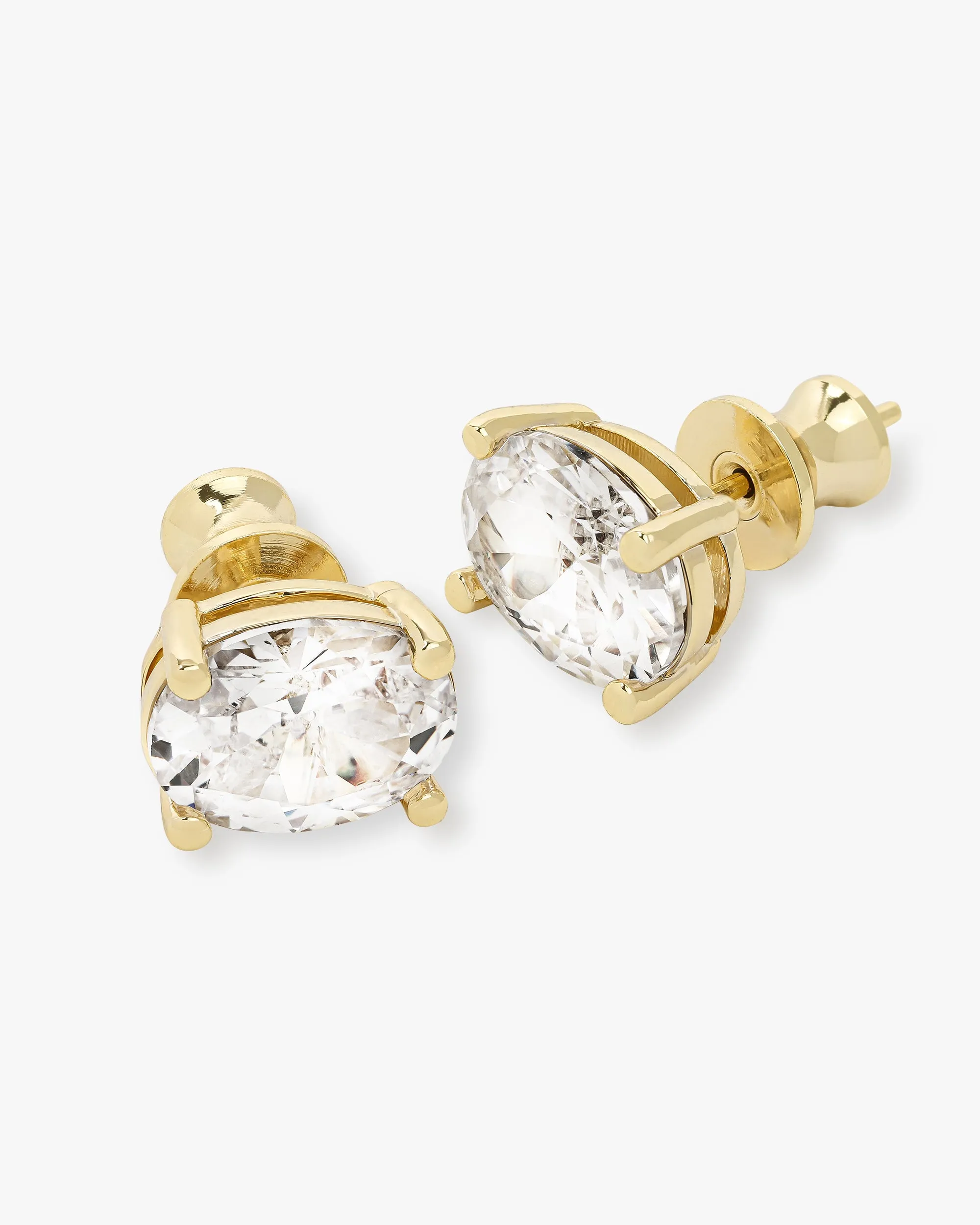 Hello Gorgeous 10mm Studs - Gold|White Diamondettes sold by Melinda Maria product image thumbnail 3