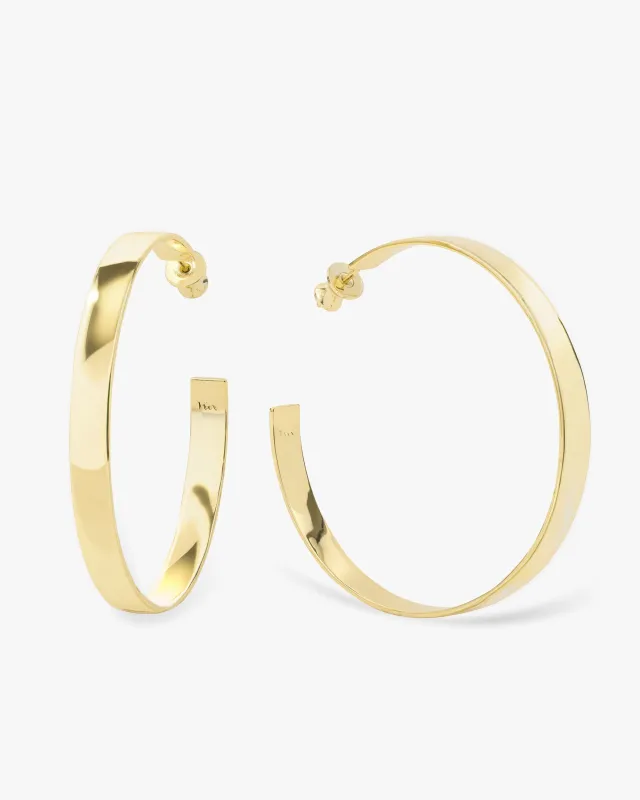 Atlas Hoops 2" - Gold sold by Melinda Maria