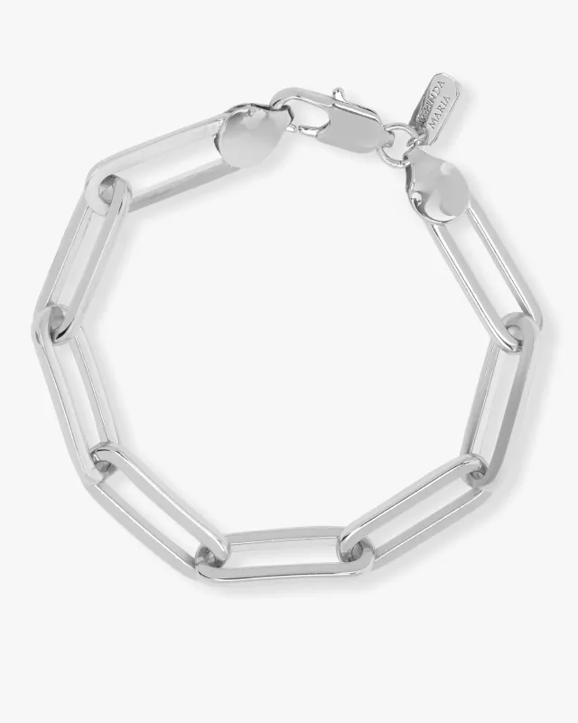 Carrie Chain Link Bracelet - Silver sold by Melinda Maria