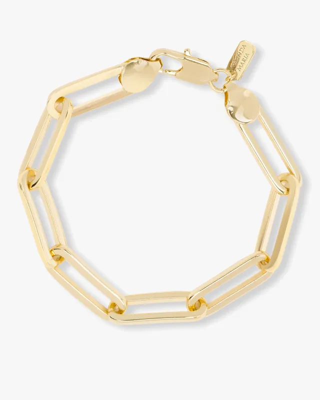Carrie Chain Link Bracelet - Gold sold by Melinda Maria
