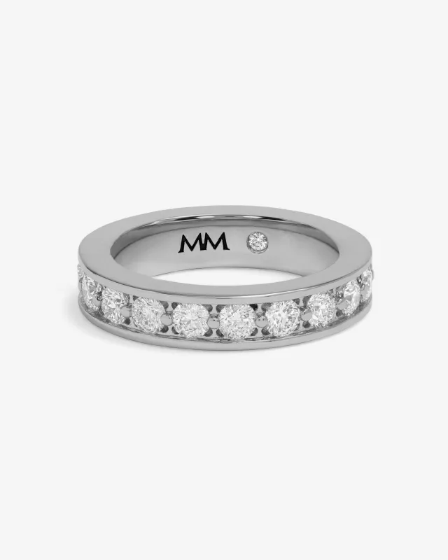 Ashley Infinity Ring - Silver|White Diamondettes sold by Melinda Maria