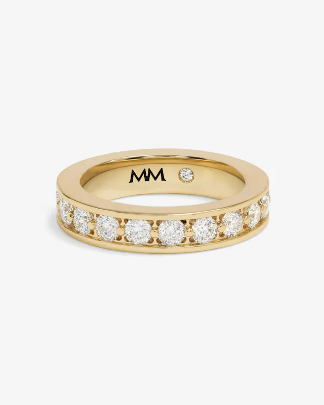 Ashley Infinity Ring - Gold|White Diamondettes sold by Melinda Maria