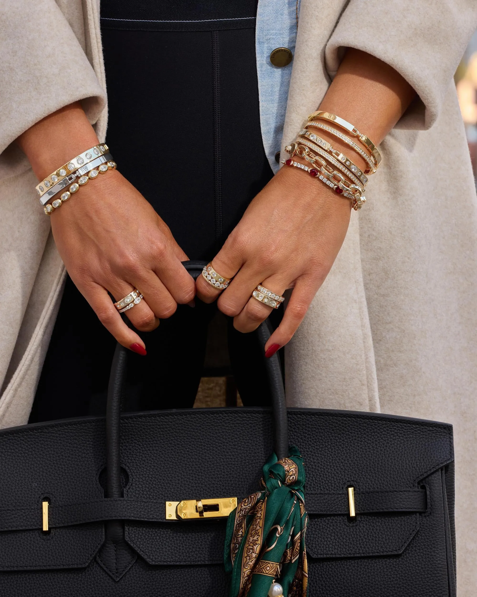 Ashley Venice Ring - Silver|White Diamondettes sold by Melinda Maria product image thumbnail 4