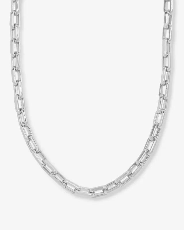 Lil Frankie Chain Necklace 8mm - Silver made by Melinda Maria