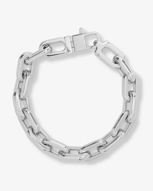 Frankie Chain Bracelet 10mm - Silver sold by Melinda Maria