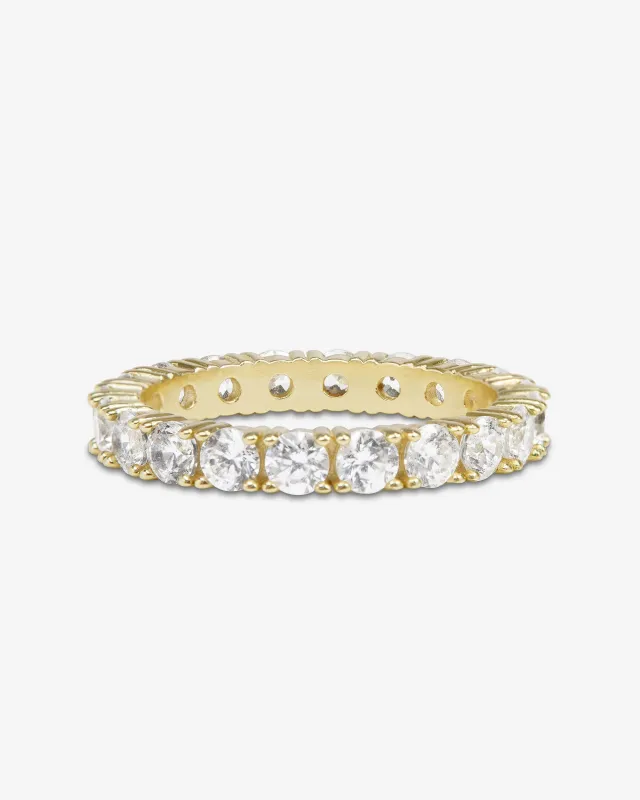 Heiress Ring 3mm - Gold|White Diamondettes made by Melinda Maria