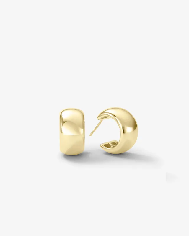 "She's So Smooth" Hoops 18mm - Gold made by Melinda Maria