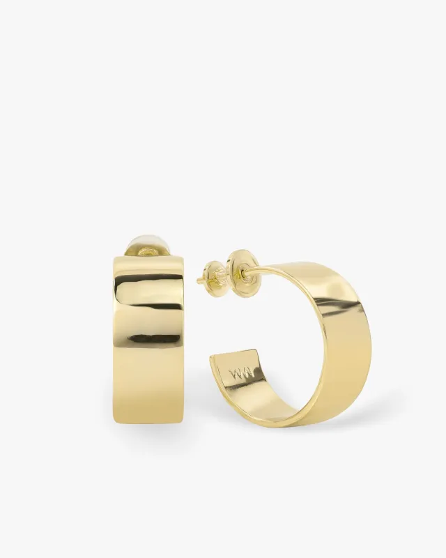 Atlas Hoops .75" - Gold made by Melinda Maria